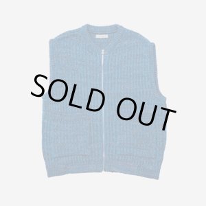 画像: 【ENCOMING(インカミング)】KNITTED TWO POCKET VEST/ BLUE