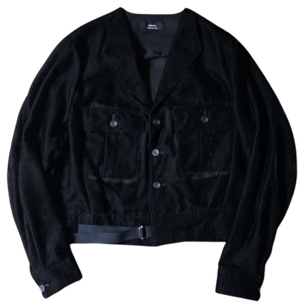 画像1: 【ensou.(エンソウ)】Summer Velvet Jacket/ Black