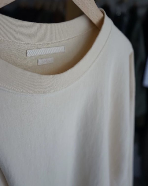 画像2: 【blurhms(ブラームス)】Light Sweat Crew-neck P/O/ Ivory