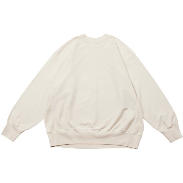 画像1: 【blurhms(ブラームス)】Light Sweat Crew-neck P/O/ Ivory