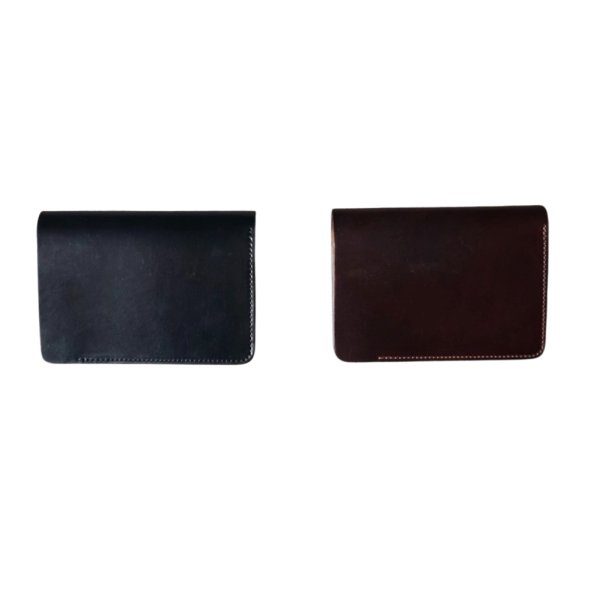 画像1: 【forme(フォルメ)】Short wallet/ Cordovan