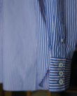 画像6: 【LES SIX(レシス)】Distorted Shirt/ Blue White×Red Stripe