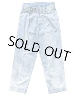 画像: 【TANAKA(タナカ)】ST-108 THE WIDE JEAN TROUSERS/ BLEACH BLUE