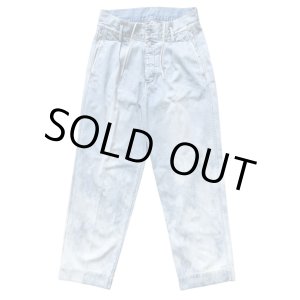 画像: 【TANAKA(タナカ)】ST-108 THE WIDE JEAN TROUSERS/ BLEACH BLUE