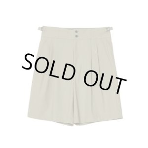 画像: 【IRENISA(イレニサ)】TWO TUCKS WIDE SHORTS/ KHAKI