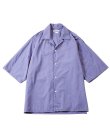画像1: 【blurhms(ブラームス)】Chambray Open-collar Shirt/ Saxe