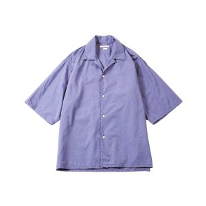 画像: 【blurhms(ブラームス)】Chambray Open-collar Shirt/ Saxe