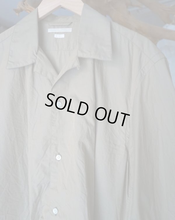 画像2: 【blurhms(ブラームス)】Chambray Open-collar Shirt/ OliveBeige