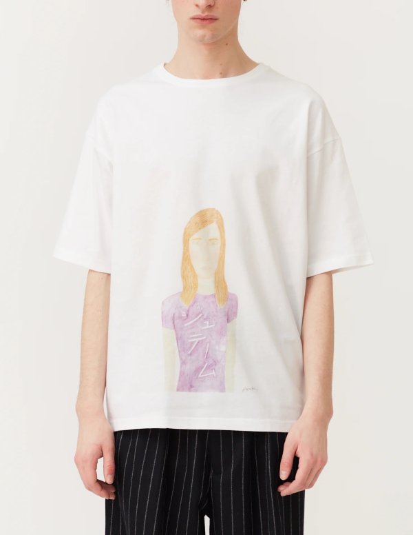 画像1: 【m's braque(エムズブラック)】S/S PRINT T-SHIRTS with ECO BAG/ Je t'aime