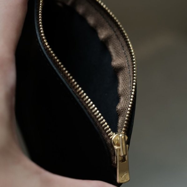 画像3: 【forme(フォルメ)】Coin purse Baby Calf/ Black