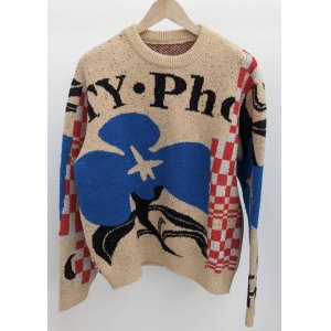 画像: 【KHOKI(コッキ)】Intarsia-knit jumper/ Beige