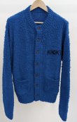 画像1: 【KHOKI(コッキ)】Embroidery-design crew-neck cardigan/ Blue