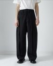 画像1: 【sage NATION(セイジネーション)】BOX PLEAT TROUSER/ BLACK