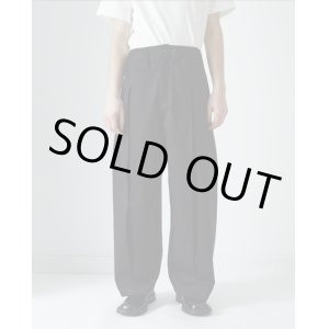 画像: 【sage NATION(セイジネーション)】BOX PLEAT TROUSER/ BLACK