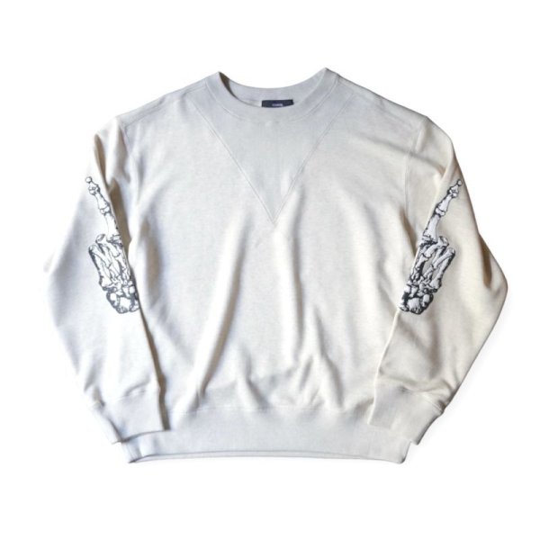 画像1: 【ensou.(エンソウ)】Peace Sweatshirt/ Ivory