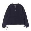 画像1: 【FAF(エフエーエフ)】THERMAL HENLEY SHIRTS/ NAVY