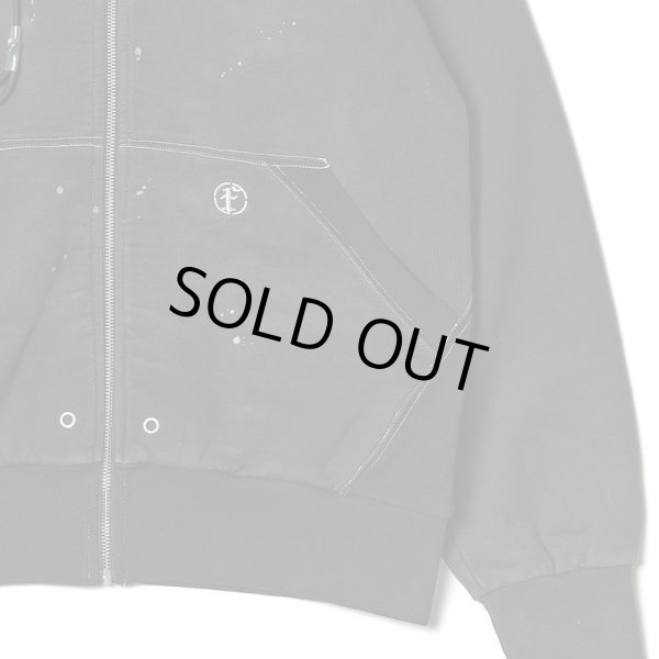 画像2: 【FAF(エフエーエフ)】AGED ZIP UP HOODIE/ BLACK