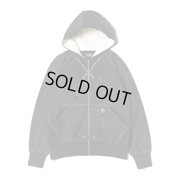 画像1: 【FAF(エフエーエフ)】AGED ZIP UP HOODIE/ BLACK
