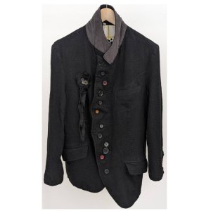 画像: 【KHOKI(コッキ)】Washed wool jacket/ Black