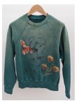 画像1: 【KHOKI(コッキ)】Vintage finished sweatshirt/ Green