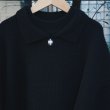 画像4: 【LES SIX(レシス)】Double Collar Sweater/ Black