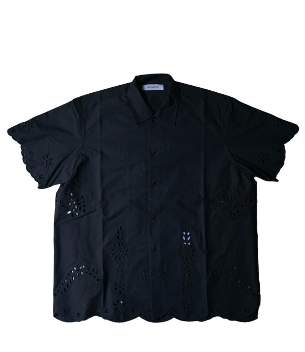 画像1: 【DIOMENE(ディオメン)】EMBROIDERED SHORT SLEEVE SHIRT/ METEORITE