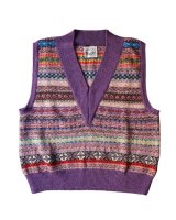 画像: 【Kota Gushiken(コウタグシケン)】JAMIESON’ S × Kota Gushiken Reversed Stitch Vest/ Purple