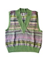 画像: 【Kota Gushiken(コウタグシケン)】JAMIESON’ S × Kota Gushiken Reversed Stitch Vest/ Green