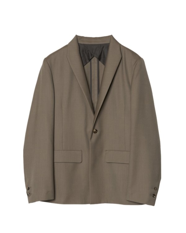 画像1: 【IRENISA(イレニサ)】MODIFIED SHAWL COLLAR JACKET/ MOCHA BEIGE