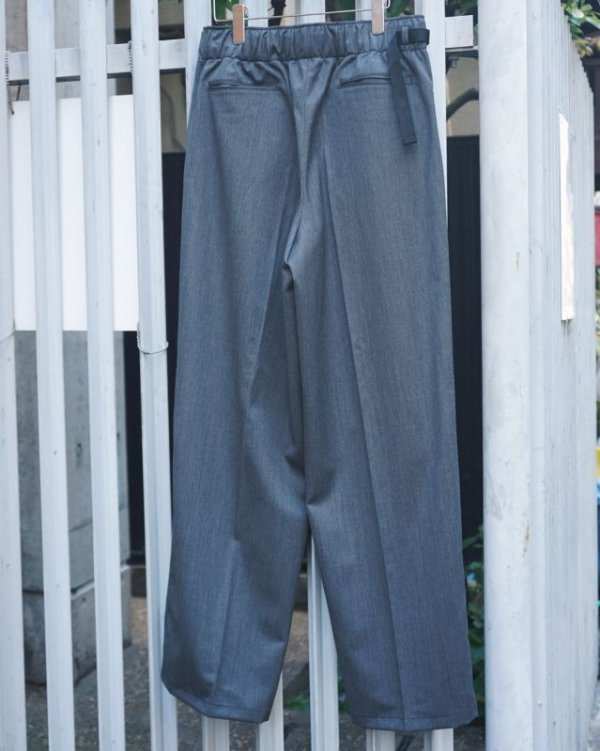 画像2: 【REVERBERATE(リバーバレイト)】BELTED TROUSERS TYPE3/ GRAY