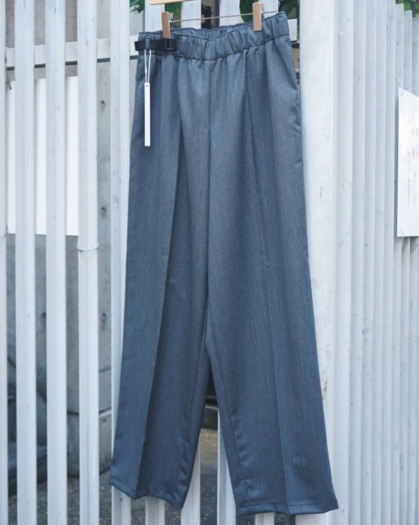 画像1: 【REVERBERATE(リバーバレイト)】BELTED TROUSERS TYPE3/ GRAY