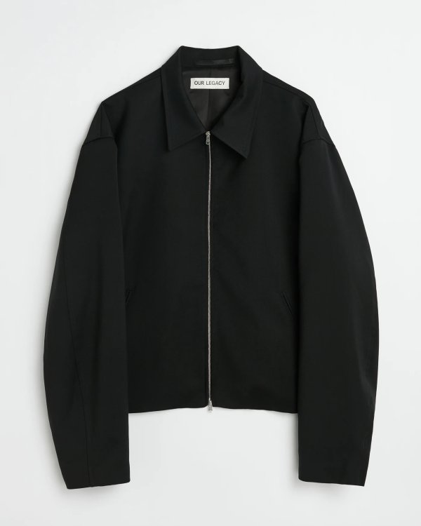 画像1: 【OUR LEGACY(アワーレガシー)】MINI JACKET/ Black Worsted Wool