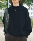 画像5: 【LES SIX(レシス)】Double Collar Sweater/ Black