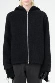 画像5: 【OUR LEGACY(アワーレガシー)】FULL ZIP HOOD/ Black Hairy Wool