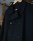 画像3: 【GABRIELA COLL GARMENTS(ガブリエラコールガーメンツ)】LORO PIANA HEAVY WOOL BREASTED COAT/ BLACK