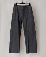 画像: 【GABRIELA COLL GARMENTS(ガブリエラコールガーメンツ)】RIGID DENIM FULL TROUSERS/ BLACK DENIM