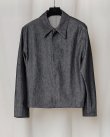 画像1: 【GABRIELA COLL GARMENTS(ガブリエラコールガーメンツ)】RIGID DENIM POCKET JACKET/ BLACK DENIM