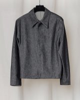 画像: 【GABRIELA COLL GARMENTS(ガブリエラコールガーメンツ)】RIGID DENIM POCKET JACKET/ BLACK DENIM