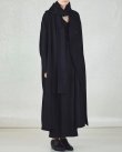 画像1: 【GABRIELA COLL GARMENTS(ガブリエラコールガーメンツ)】LORO PIANA HEAVY WOOL BREASTED COAT/ BLACK