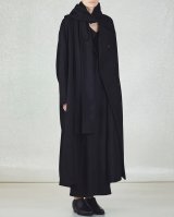 画像: 【GABRIELA COLL GARMENTS(ガブリエラコールガーメンツ)】LORO PIANA HEAVY WOOL BREASTED COAT/ BLACK