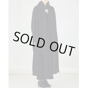 画像: 【GABRIELA COLL GARMENTS(ガブリエラコールガーメンツ)】LORO PIANA HEAVY WOOL BREASTED COAT/ BLACK