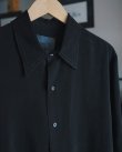 画像2: 【GABRIELA COLL GARMENTS(ガブリエラコールガーメンツ)】CUPRO SHIRT/ BLACK