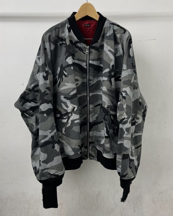 画像1: 【LES SIX(レシス)】Blessed bomber/ Snowcamo dyed