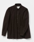 画像1: 【toogood(トゥーグッド)】THE DRAUGHTSMAN SHIRT/ FINE CANVAS/ UMBER