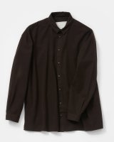 画像: 【toogood(トゥーグッド)】THE DRAUGHTSMAN SHIRT/ FINE CANVAS/ UMBER