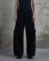 画像: 【Omar Afridi(オマールアフリディ)】PANELLED BONTAN TROUSERS/ BLACK