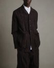 画像4: 【toogood(トゥーグッド)】THE PHOTOGRAPHER JACKET/ CRUNPLED STRIPE/ WALNUT