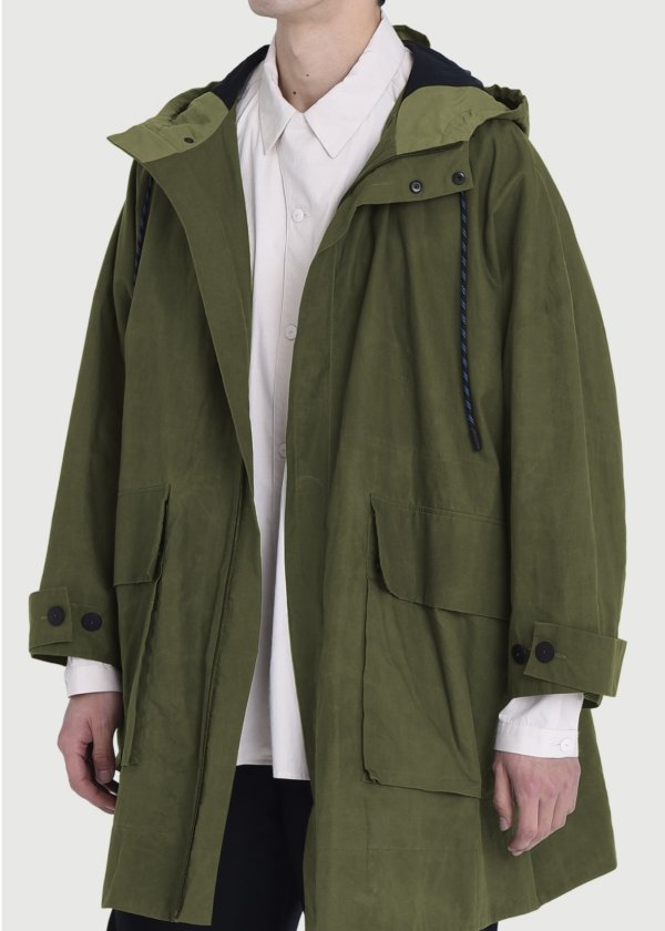 画像2: 【toogood(トゥーグッド)】THE WAYFINDER COAT/ WAX COTTON/ MOSS