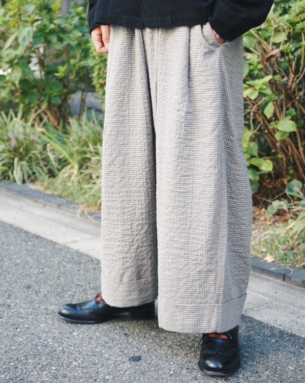 画像4: 【toogood（トゥーグッド）】THE BAKER TROUSER/SOFT MINI GINGHAM/ RAW STONE