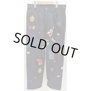 画像: 【KHOKI(コッキ】Hand embroidery pants/ Navy